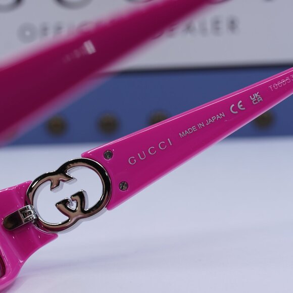 Gucci GG1661S 004 Rectangle Sunglasses - Fuchsia - Picture 7 of 10
